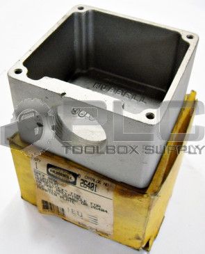 NEW HUBBELL 26401 ALUMINUM BOX RECEPTACLE