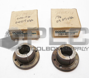 LOT OF 2 DODGE 122053 BRUSHING H X 1 KW 
