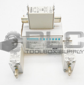 BOX OF 3 NEW SIEMENS 3NA3 814 FUSE LINK 35AMP 500VAC 