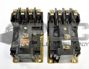 LOT OF 2 ALLEN BRADLEY 700-BR400A1 CONTROL RELAY 120VAC COIL 4POLE SER A 