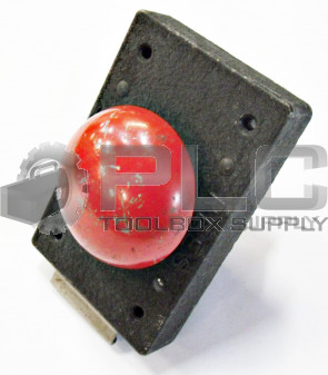 REES 03476002 MUSHROOM PLUNGER RED BUTTON BLACK PLATE / 03476-002