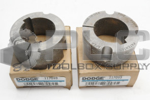 LOT OF 2 NEW DODGE 2012 X 1 11/16-KW BUSHING 117093