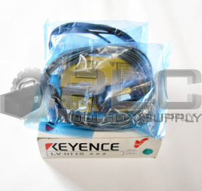 NEW KEYENCE LV-H110 THRUBEAM TRANSMISSIVE SENSOR HEAD - TRANSMITTER & RECEIVER