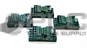 LOT OF 4 FINDER 94.74 RELAY SOCKET 10AMP 250VAC 14PIN SNAP-ON 9474