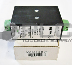 NEW SOLA SCP30 S12B-DN POWER SUPPLY 30W 12V / SCP30S12BDN