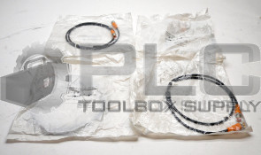 LOT OF 4 IFM EVC012 CONNECTION CABLE RESISTANT TO OILS AND COOLANTS 