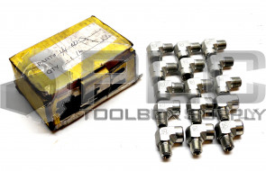 LOT OF 15 NEW PARKER 1/4-CD-S STREET ELBOW 1/4X1/4 NPT