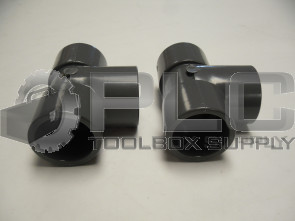 NEW LOT OF 2 CHEMTROL NIBCO 1 1/4" TEE SCH 80