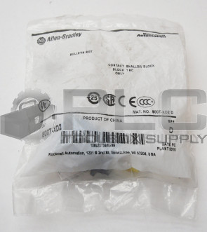 NEW ALLEN BRADLEY 800T-XD2 SER /D CONTACT SHALLOW BLOCK