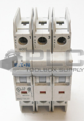 EATON WMZT3C01 CIRCUIT BREAKER 3P 1AMP *READ*