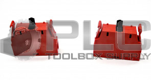 LOT OF 2 GIOVENZANA PL004001 CONTACT BLOCK RED 16AMP