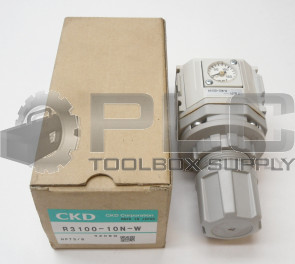 NEW CKD R3100-10N-W REGULATOR RANGE 7-120 MAX PRESS 150 PSI NPT 3/8