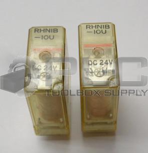 LOT OF 2 IDEC RHN1B-10U-DC24 RELAY 