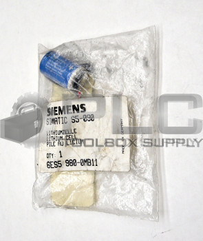 NEW SIEMENS 6ES5980-0MB11 BATTERY BACKUP FOR 90U SIZE 1/2 AA 3.6V LITHIUM 