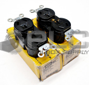 LOT OF 2 NEW HUBBELL 7051G RECEPTACLE DUPLEX POLARIZED 125/250V 10/15A