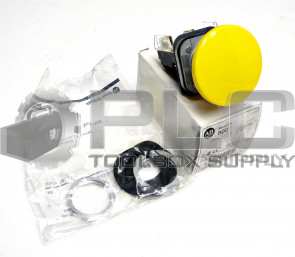 NEW ALLEN BRADLEY 800T-D9JD1 PUSH BUTTON MUSHROOMHEAD MOMENTARY YELLOW 800TD9JD1