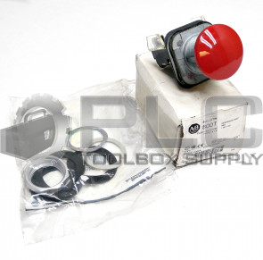 NEW ALLEN BRADLEY 800T-D6A /T PUSH BUTTON 30MM MUSHROOM MOMENTARY 800TD6A SER.T
