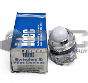 NEW IDEC APD199N-W-120V PILOT LIGHT WHITE 30MM APD199NW120V