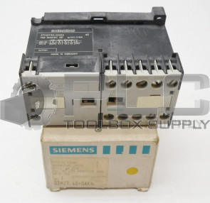 SIEMENS 3TH2740-OAK6 CONTROL RELAY 3TH2740-0AK6 **READ**