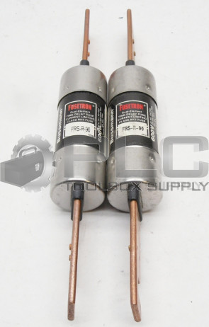 LOT OF 2 NEW FUSETRON FRS-R-90 DUAL ELEMENT TIME DELAY FUSE 600V *NEW VERSION*