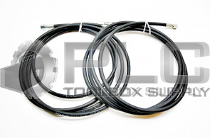 LOT OF 2 NEW PARKER PARFLX 560-3 HYDRAULIC HOSE 3500PSI IC-40/30 5MM 3/16" 12FT
