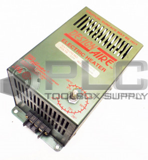 DESIGN AIRE ELECTIC HEATER 0-AH8001B 120 VOLTS 800 WATTS