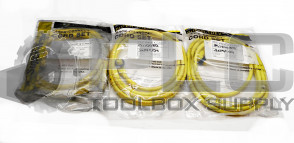 LOT OF 3 NEW TPC WIRE & CABLE SUPER TREX 89312 CORDSET 90DEGREE 12' 16AWG 