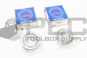 LOT OF 2 NEW NSK HR32005XJ TAPERED ROLLER BEARING