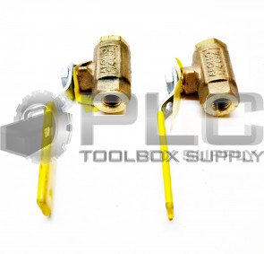 LOT OF 2 NEW CARBRACO 70-101-01 APOLLO BRASS BRONZE BALL VALVE 1/4"