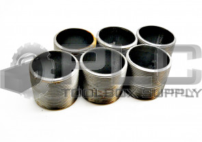 LOT OF 6 NEW MSC 36992550 STEEL NIPPLE 2" LONG 2" DIAMETER 