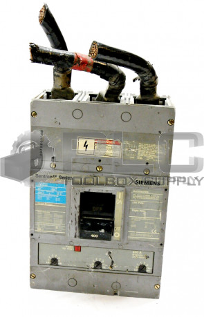 SIEMENS JXD63B400 CIRCUIT BREAKER 600VAC 400A