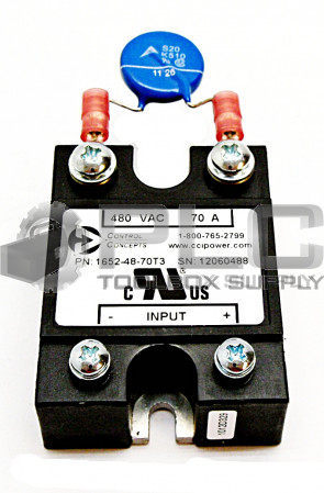 NEW CONTROL CONCEPTS 1652-48-70T3 RELAY MODULE 480VAC 70AMP