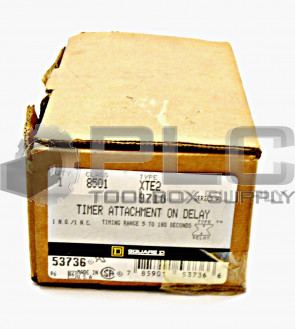 NEW SQUARE D CLASS 8501 XTE2 TIMING RELAY
