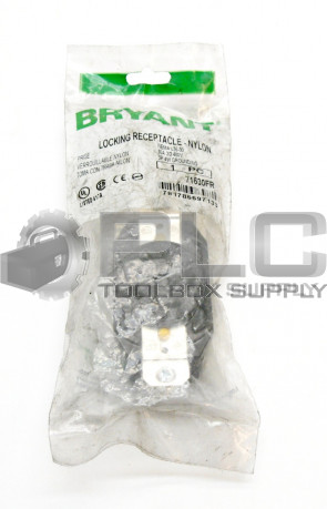 NEW BRYANT 71630FR 30 AMP 480V 3-POLE TWIST LOCK RECEPTACLE