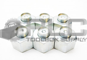LOT OF 6 BRENNAN INDUSTRIES D8003-L12 STEEL TUBE CAP 12MM M18 X 1.5 NPT THREAD