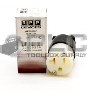 NEW RPP DEVICES RPP5369C STRAIGHT BLADE CONNECTOR 3 WIRE 20AMP 125VAC 5369-C