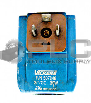 EATON VICKERS 507848 SOLENOID VALVE COIL 24V DC 30W
