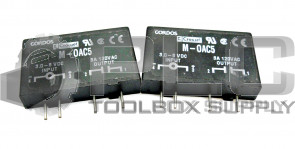 LOT OF 2 NEW CROUSET GORDOS M-0AC5 3.0-8VDC INPUT 3A 280VAC OUTPUT MODULE