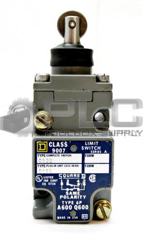 NEW SQUARE D 9007-C52D SER A LIMIT SWITCH TOP ROLLER PLUNGER