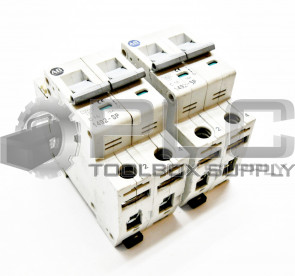 LOT OF 2 ALLEN BRADLEY 1492-SP2C160 CIRCUIT BREAKER 16AMP 2POLE 415VAC SER C