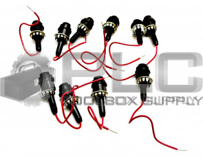 LOT OF 10 NEW BUSS HLR 12 AMP FUSE HOLDER WITH 300V FUSE