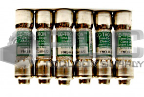 LOT OF 6 NEW BUSS FUSES FNQ-R-1/2 FUSE TIME DELAY CLASS-CC 1/2AMP 600VAC