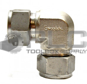 NEW SWAGELOK 316 3/4" TUBE X 3/4" TUBE ELBOW COUPLER 