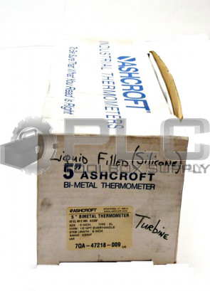 NEW ASHCROFT 50 EL 60 E 060 5" BIMETAL THERMOMETER 6" STEM 0/250F