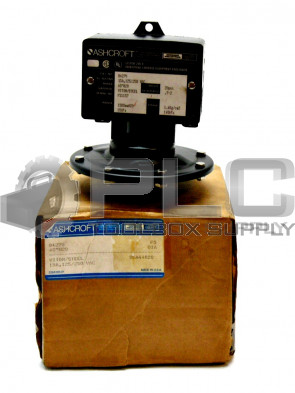 ASHCROFT B427V PRESSURE SWITCH VALVE 15A 125/250VAC 60"H20