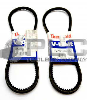 LOT OF 2 NEW THERMOID 3VX-315 V BELTS 3VX0315SEL 