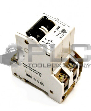BROWN BOVERI S212K 4A & S210-HS CIRCUIT BREAKER 4AMP 2POLE 380V W/AUXILIARY