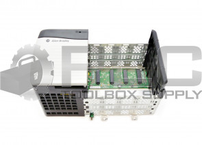 ALLEN BRADLEY 1756-PA72 /C & 1756-A4 /B CONTROLLOGIX POWER SUPPLY & 4 SLOT RACK