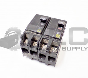 LOT OF 2 SQUARE D QO2100 CIRCUIT BREAKER 100 AMP 2 POLE 240 VOLT