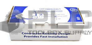 NEW LED EMERGENCY LIGHTING FIXTURE WHITE HOUSING REMOTE CAPABLE